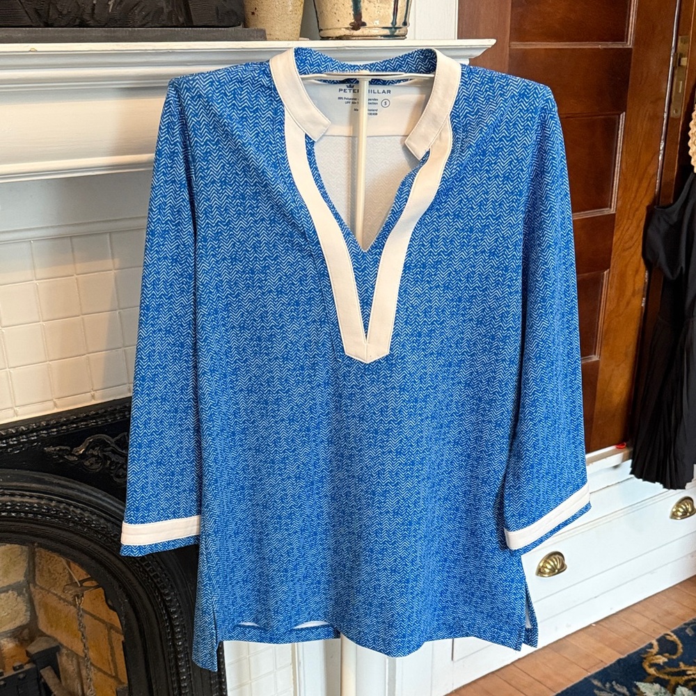 Peter Millar Blue‎ and White Tunic- never worn 142 retail